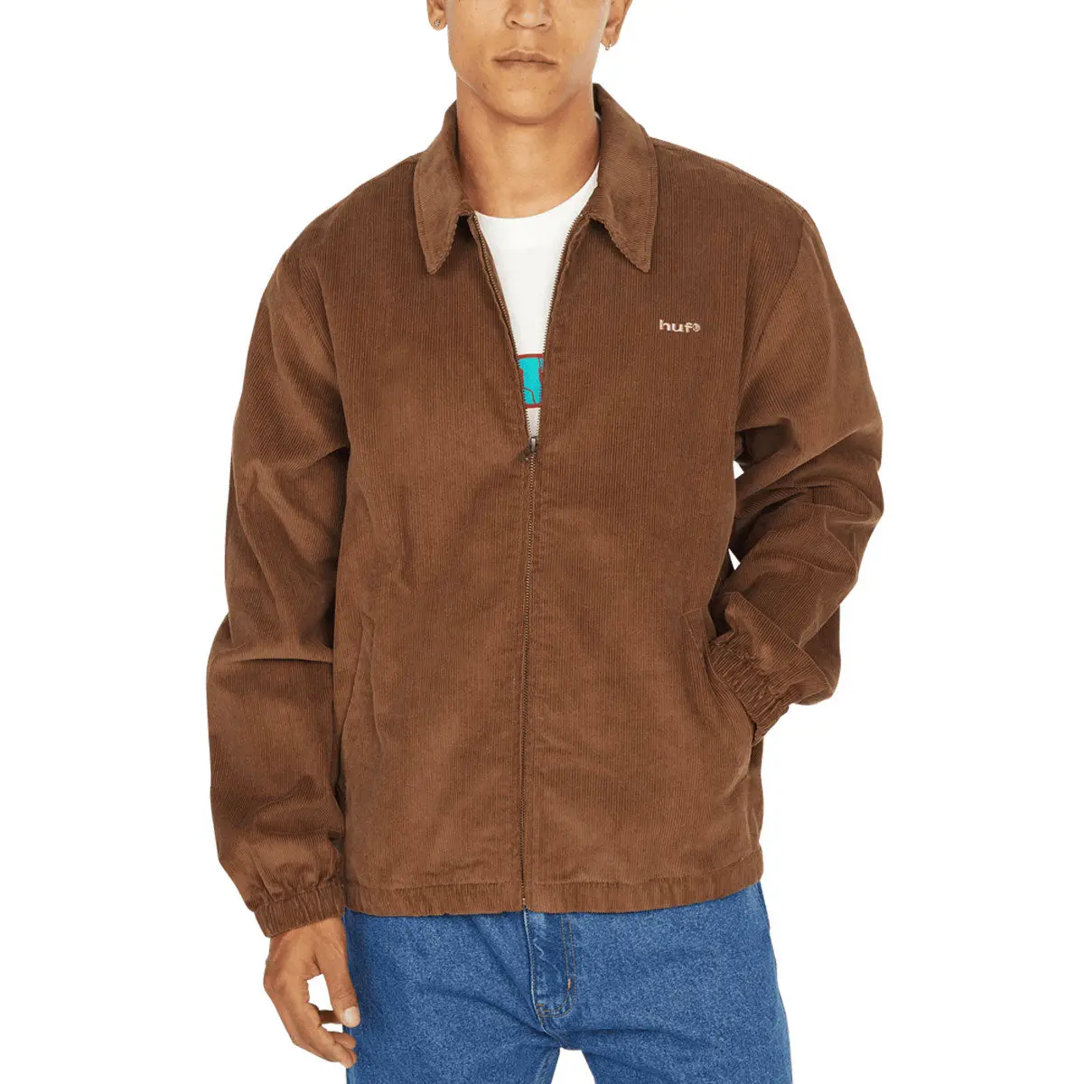 Huf 89 Corduroy Shop Jacket - Chocolate 1