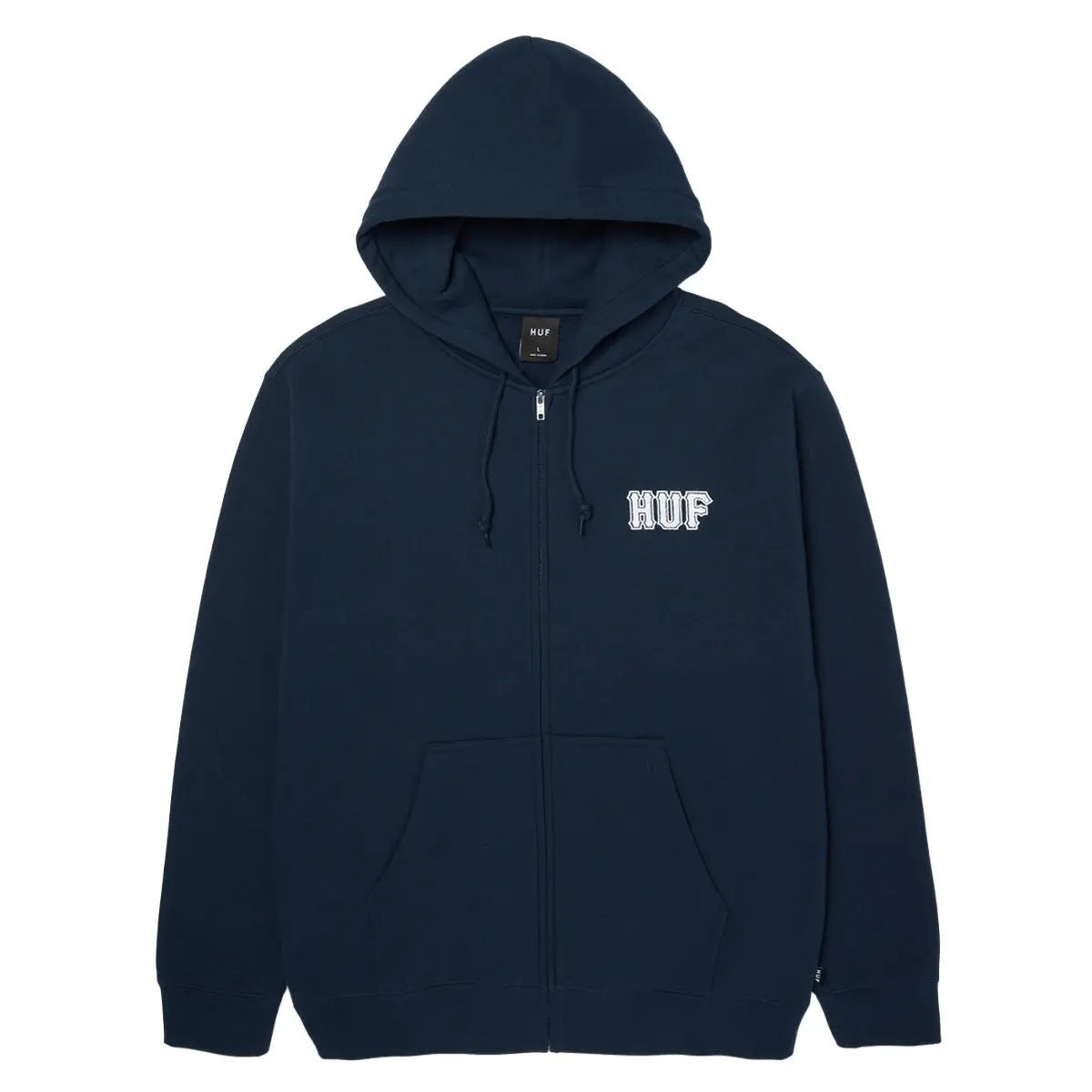 Huf Classic Logo Full Zip Hoodie - Navy 1