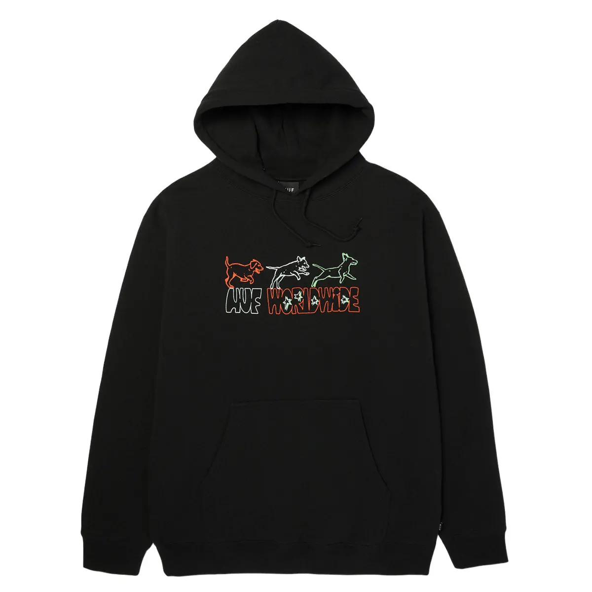Huf Fetch Hoodie - Black 1