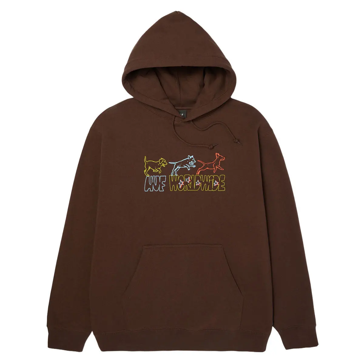Huf Fetch Hoodie - Chocolate 1