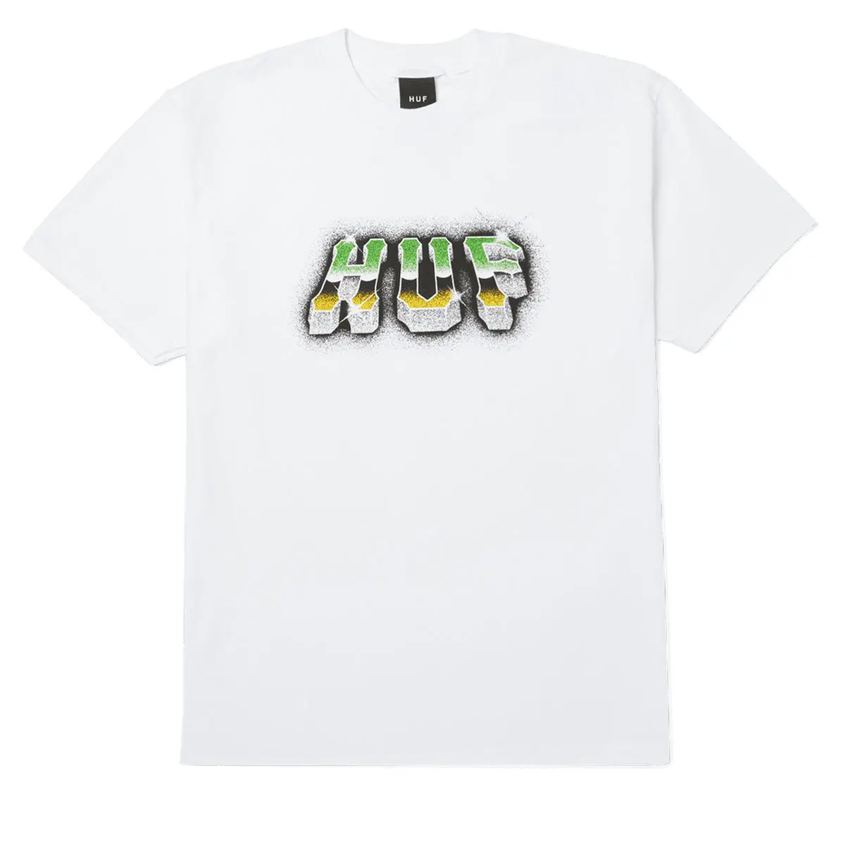 Huf Chrome Grit T-Shirt - White 1