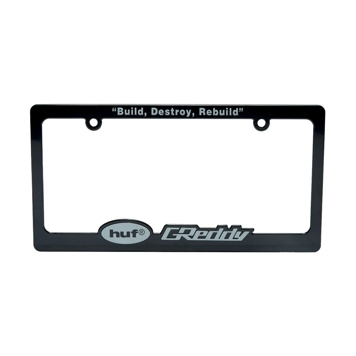 Huf X Greddy License Plate Frame - Black 1