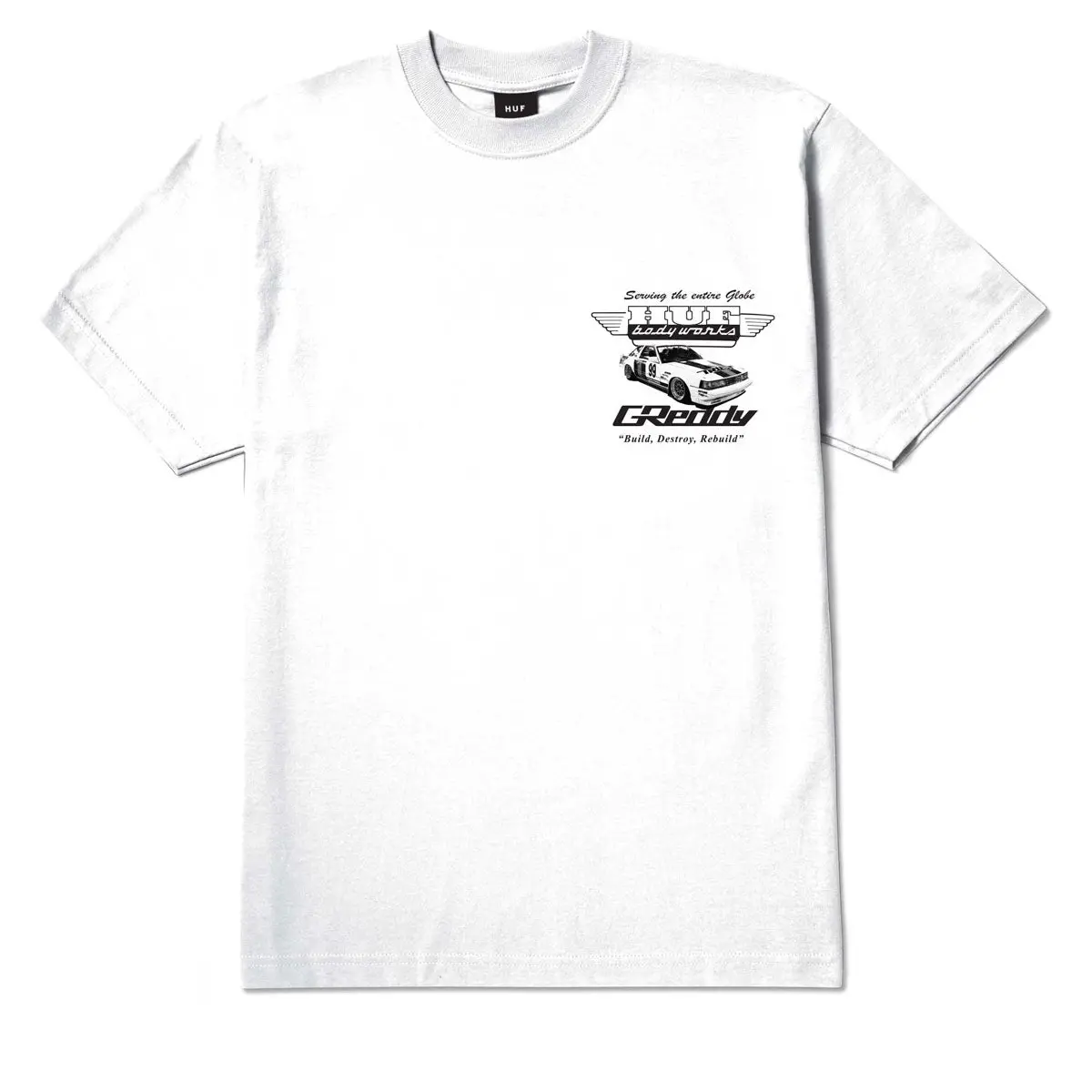 Huf X Greddy Body Works T-Shirt - White 1