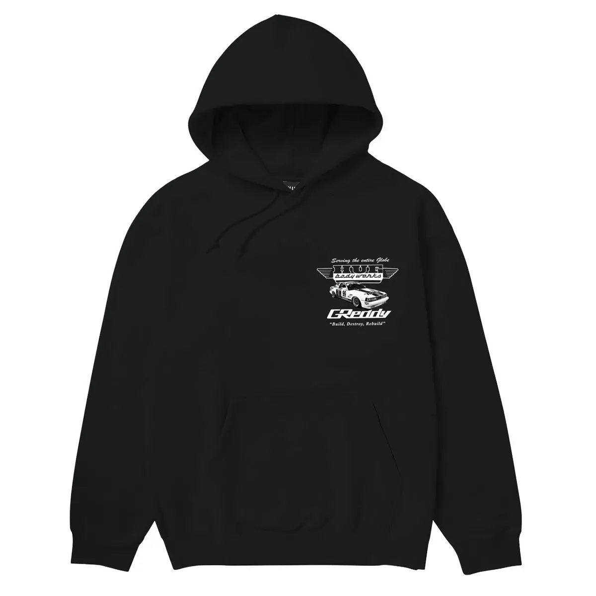 Huf X Greddy Body Works Hoodie - Black 1