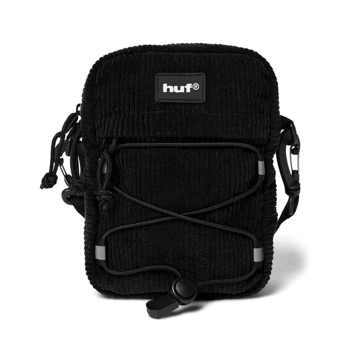 Huf Corduroy Bowery Side Bag - Black 1