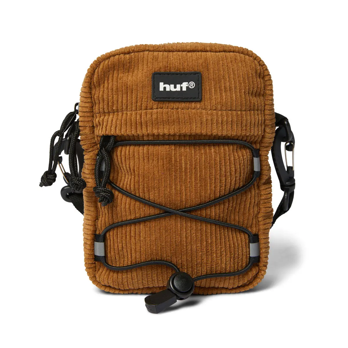 Huf Corduroy Bowery Side Bag - Brown 1