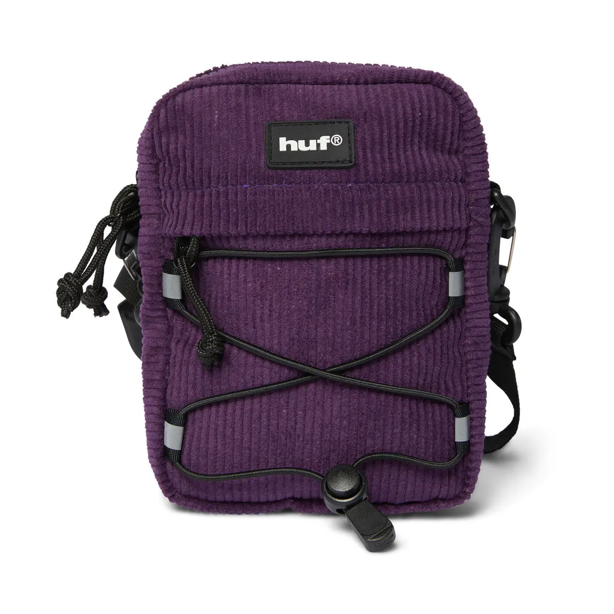 Huf Corduroy Bowery Side Bag - Dark Berry 1