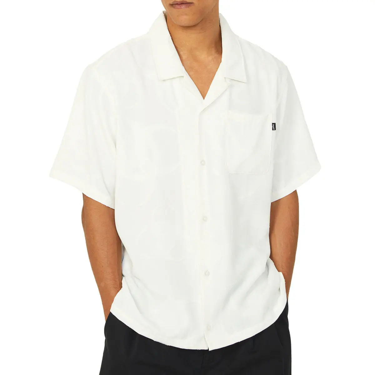 Huf Sector Jacquard Shirt - Bleach 1