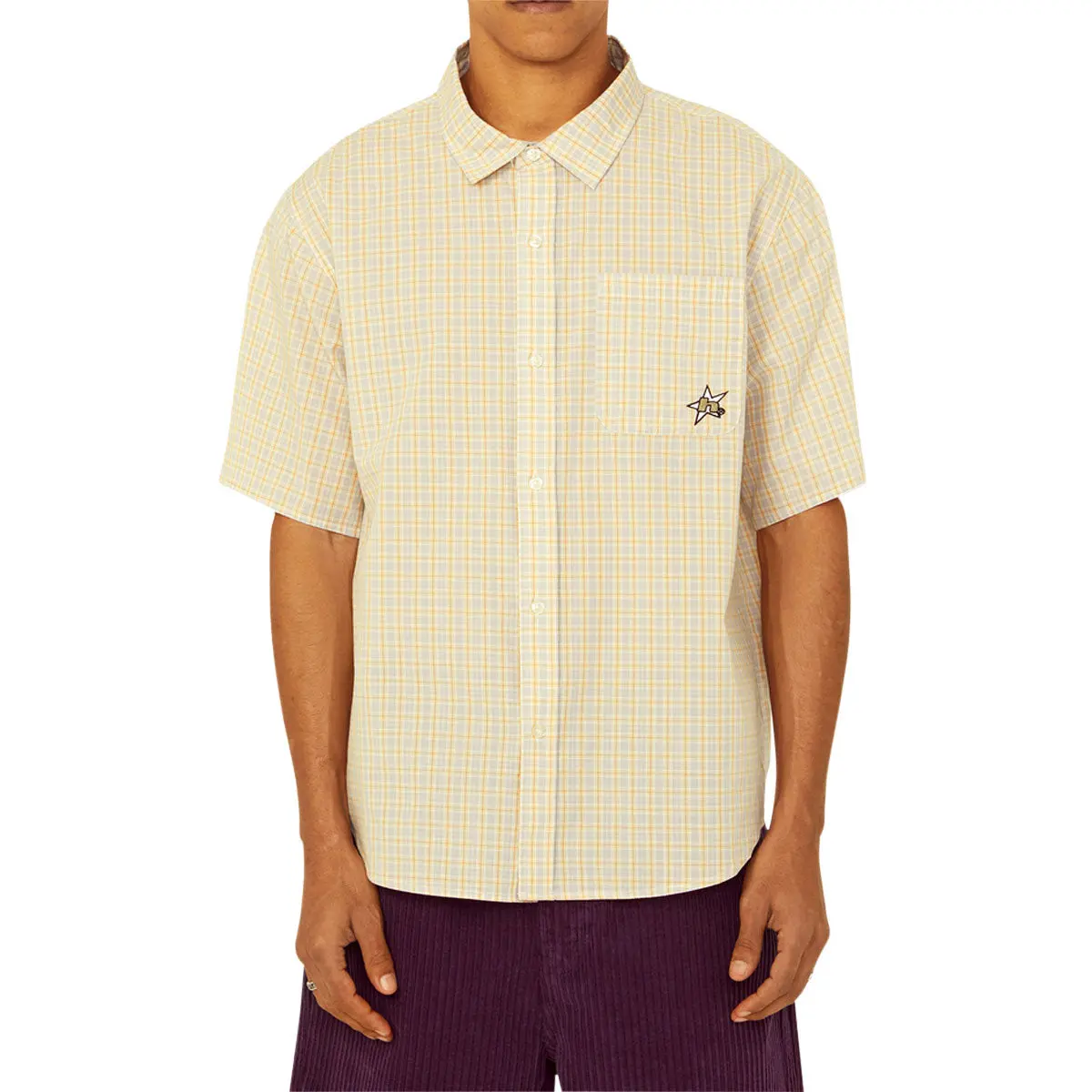 Huf H Star Plaid Shirt - Putty Ii 1