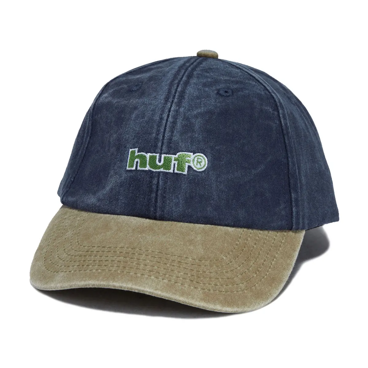Huf Two Tone 89 Washed 6 Panel Hat - Navy 1