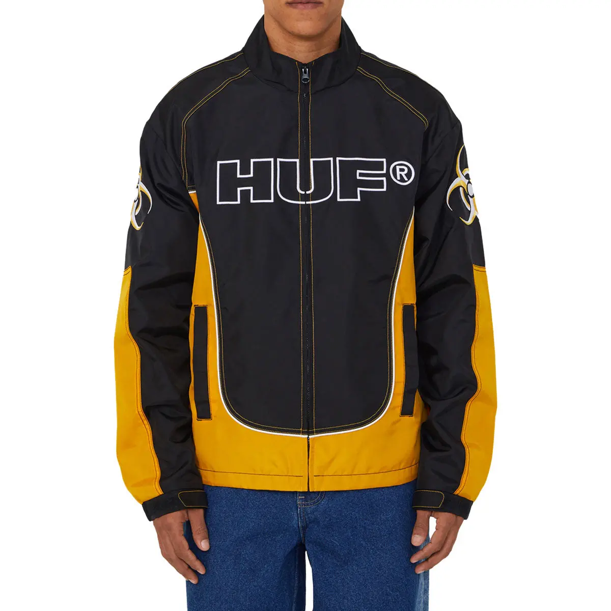Huf Sector Jacket - Black/Yellow 1