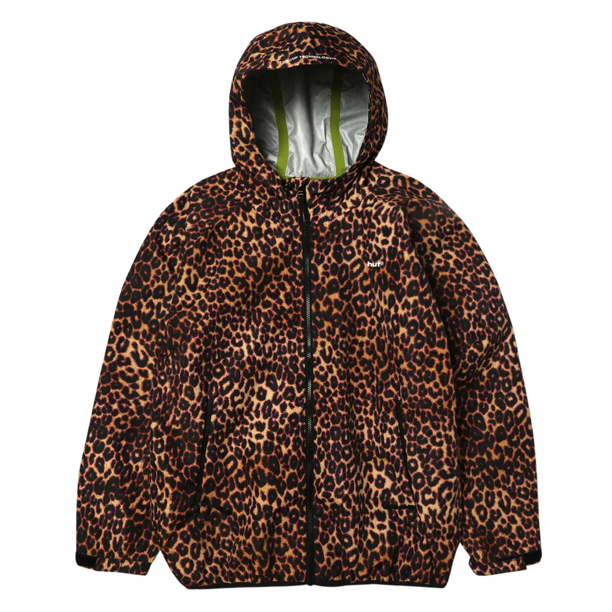 Huf Rainier Printed Shell Jacket - Brown 1