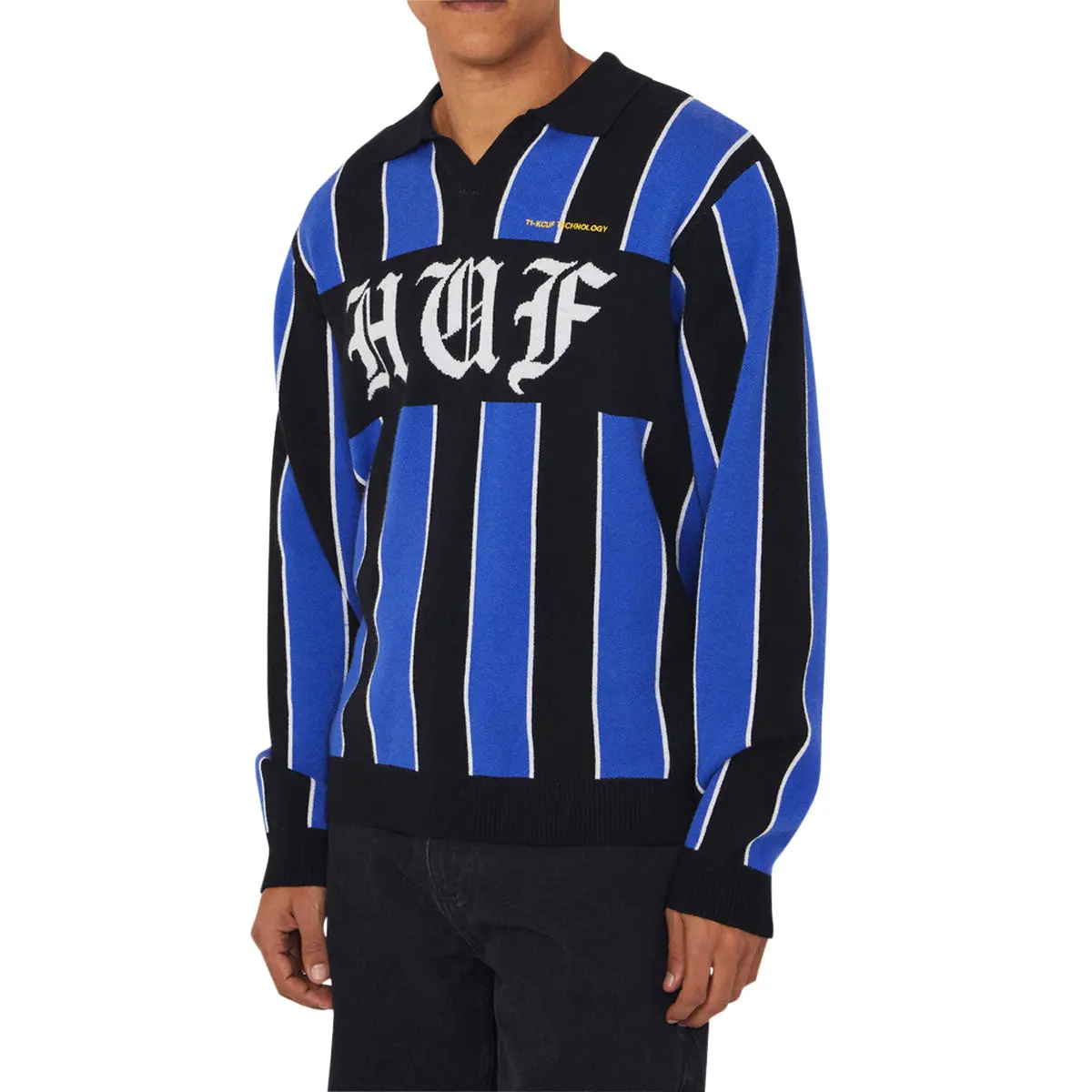 Huf Midfield Jersey Sweater - Electric Blue 1