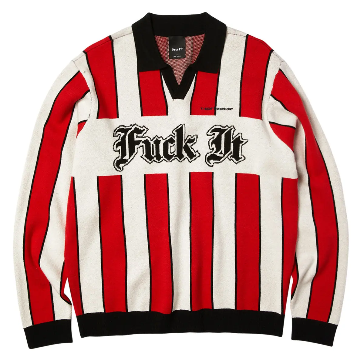 Huf Midfield Jersey Sweater - Red 1