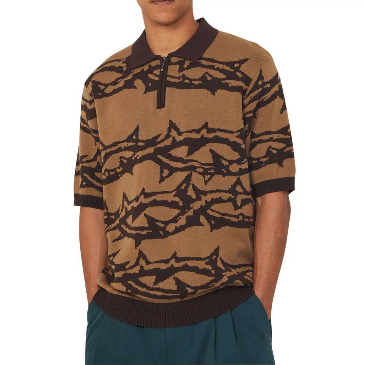 Huf Fantasies Knit Shirt - Brown 1