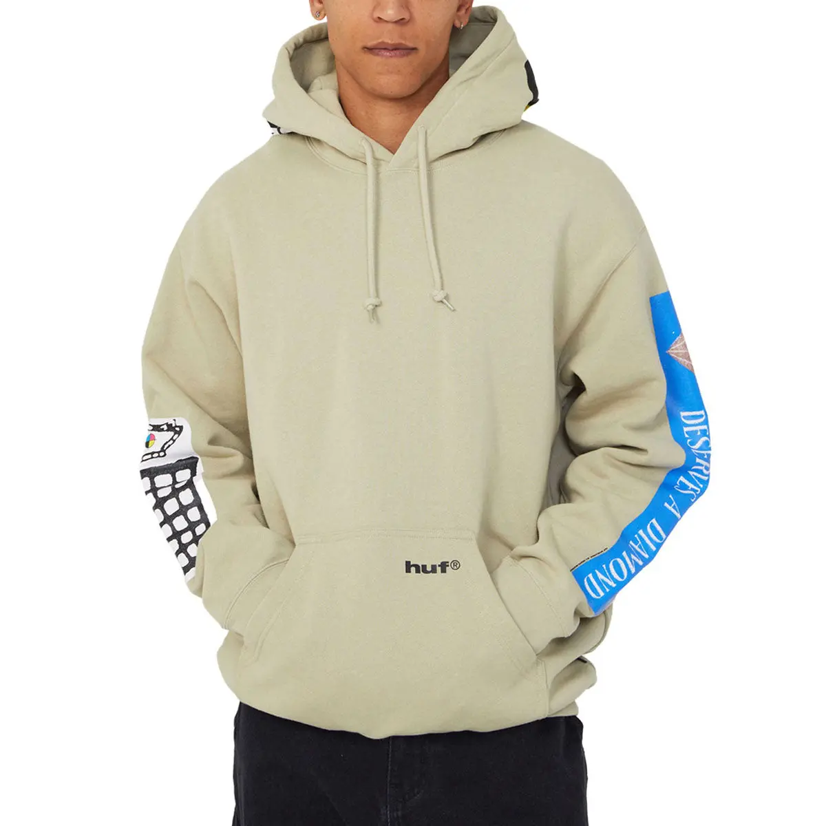 Huf Gimme The Loot Hoodie - Sand 1