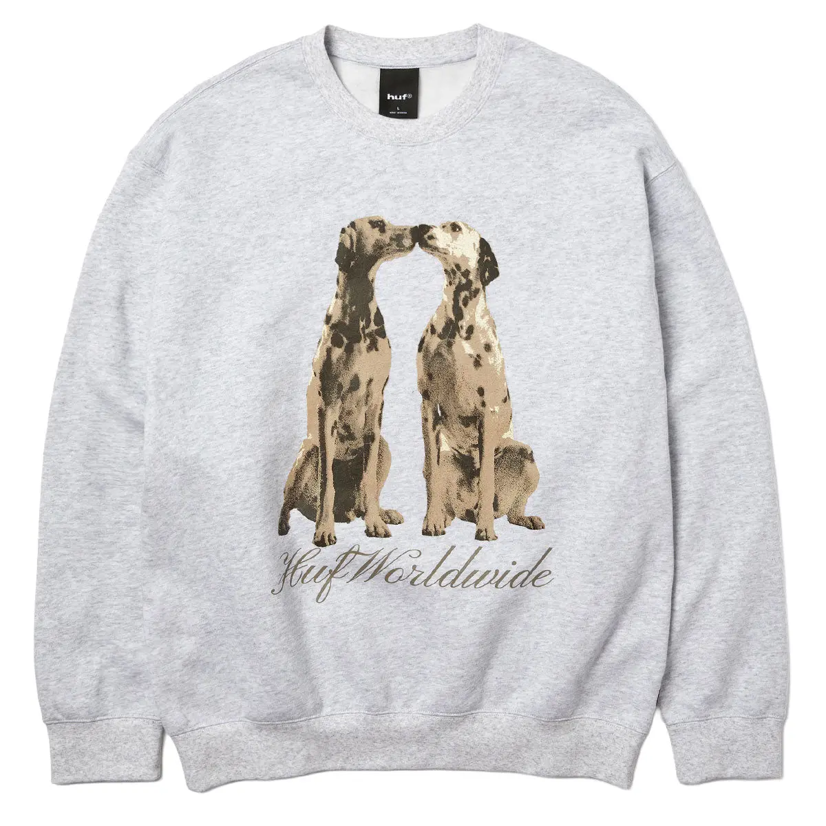 Huf Dogged Sweatshirt - Heather Grey 1