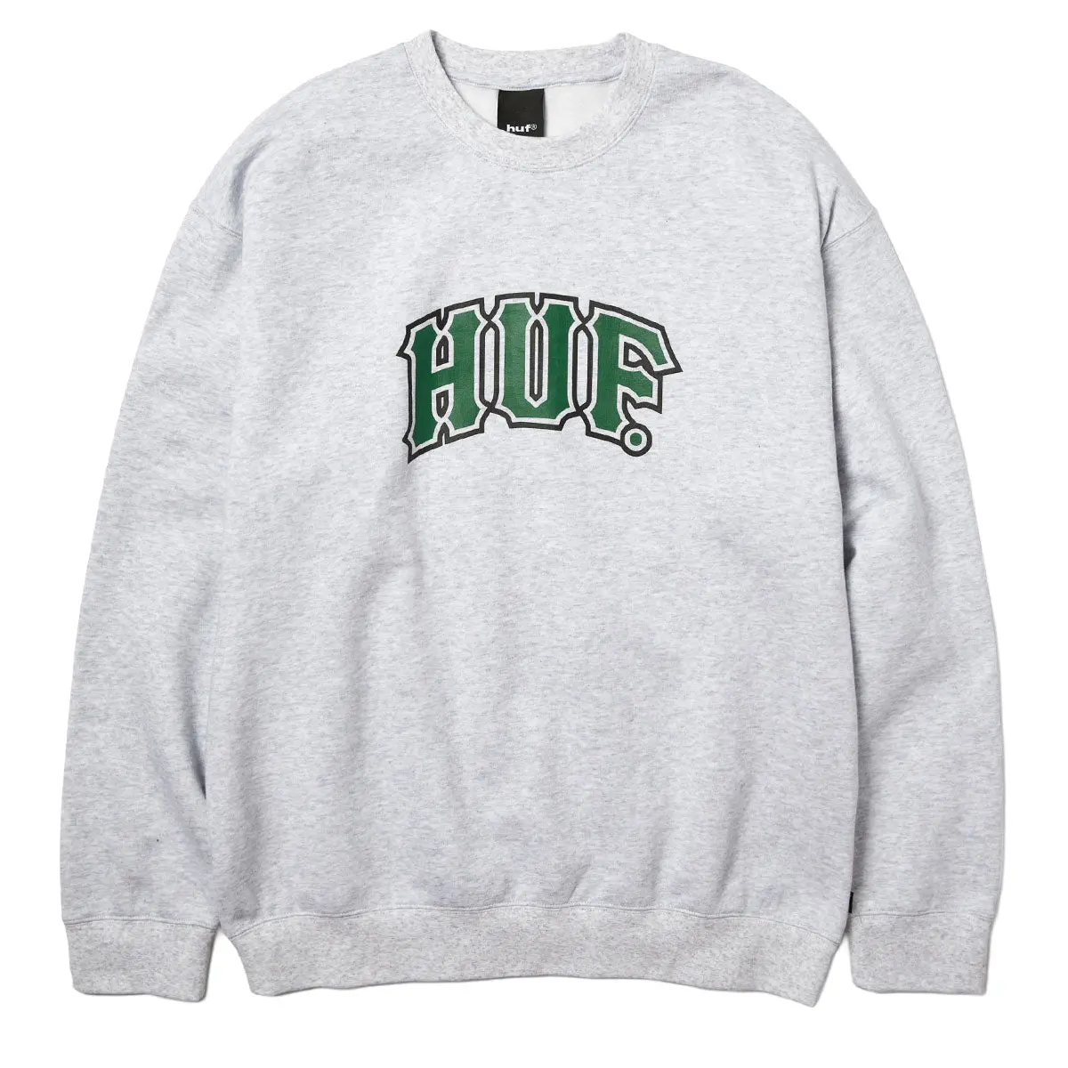 Huf Classic Arch Sweatshirt - Heather Grey 1