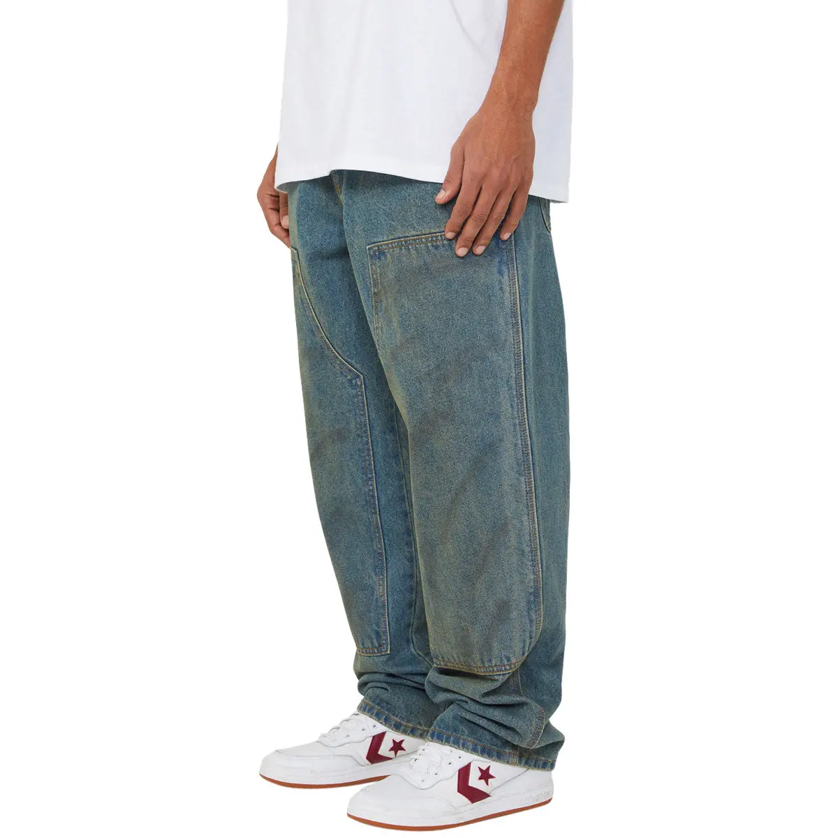Huf Kinda Loose Double Knees Jeans - Dirty Wash 3
