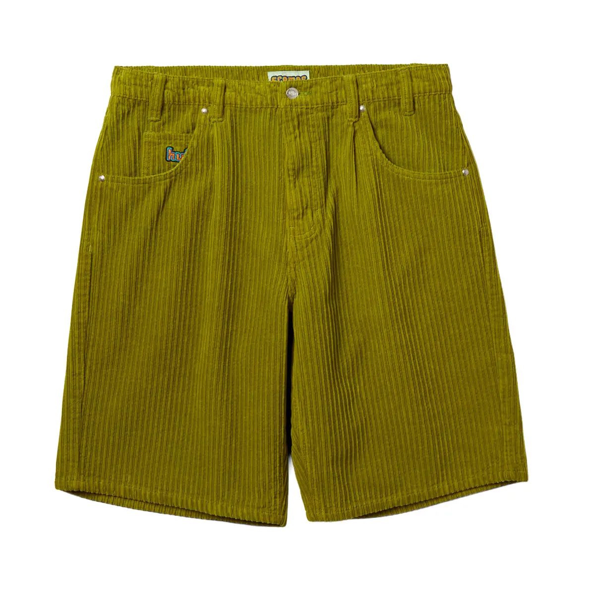 Huf Cromer Corduroy Shorts - Acid Green 1