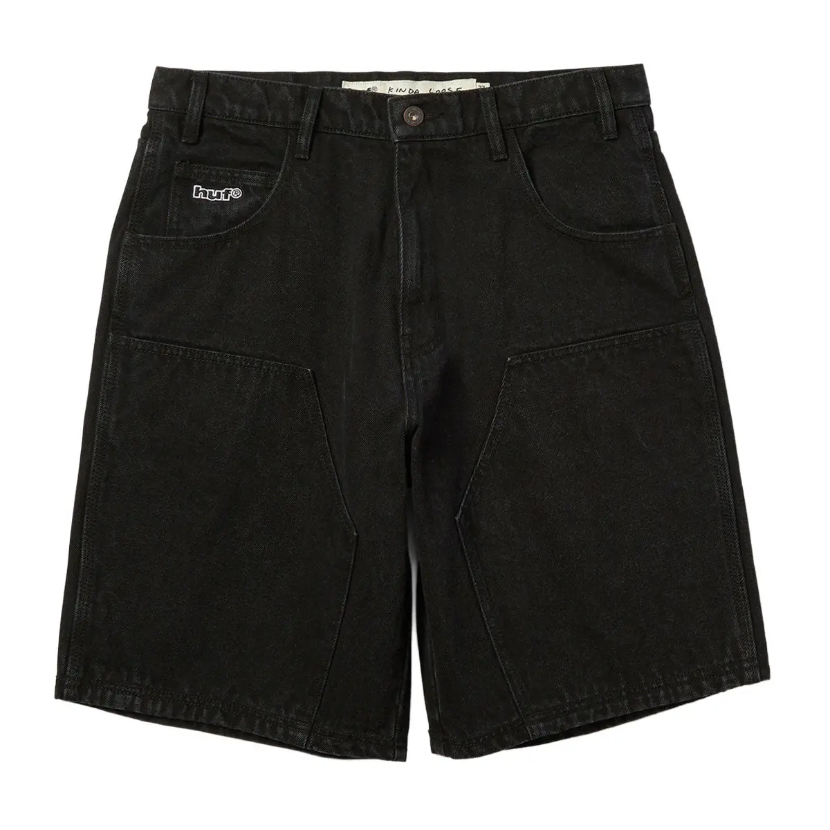 Huf Kinda Loose Double Knee Shorts - Faded Black 1