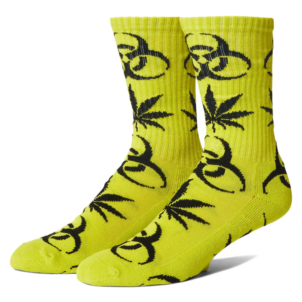 Huf Sector Plantlifes Socks - Safety Green 1