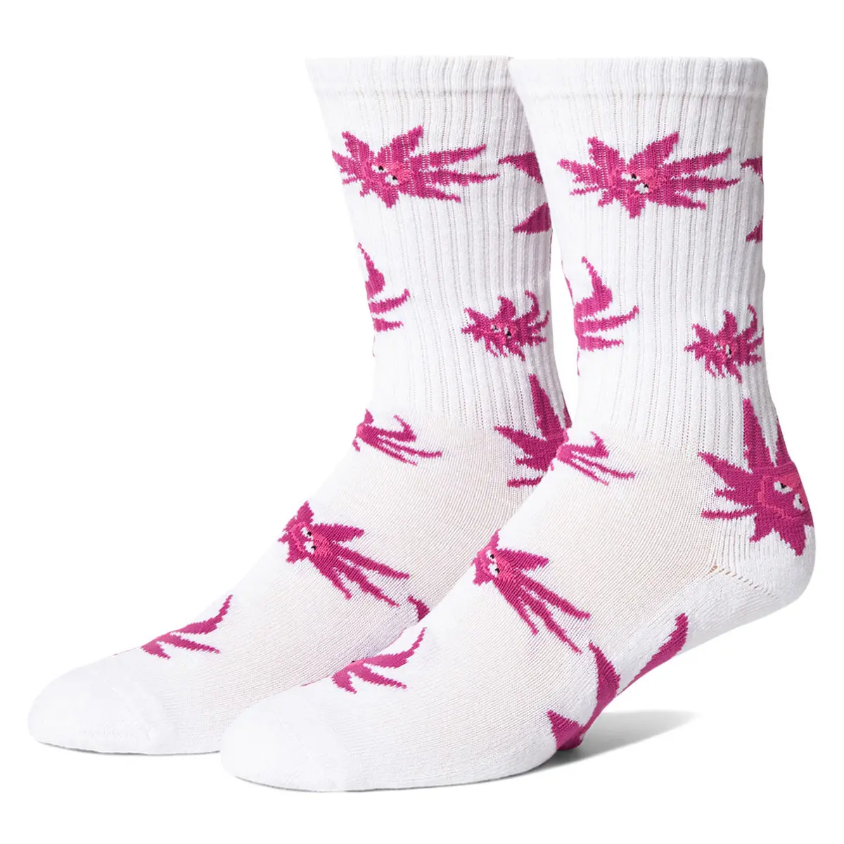 Huf Green Buddy Exhale Socks - White 1