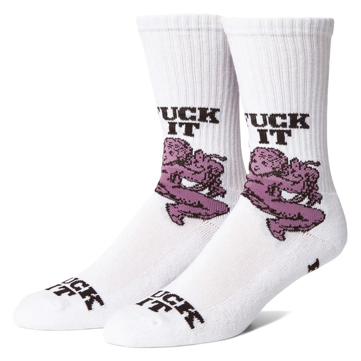 Huf Divine Crew Socks - White 1