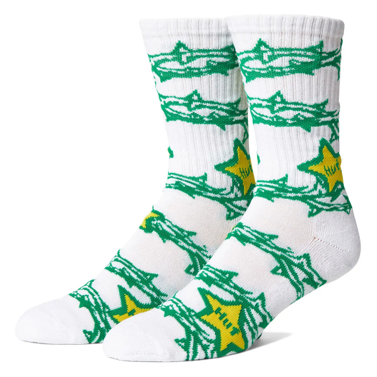 Huf Fantasies Crew Socks - White 1