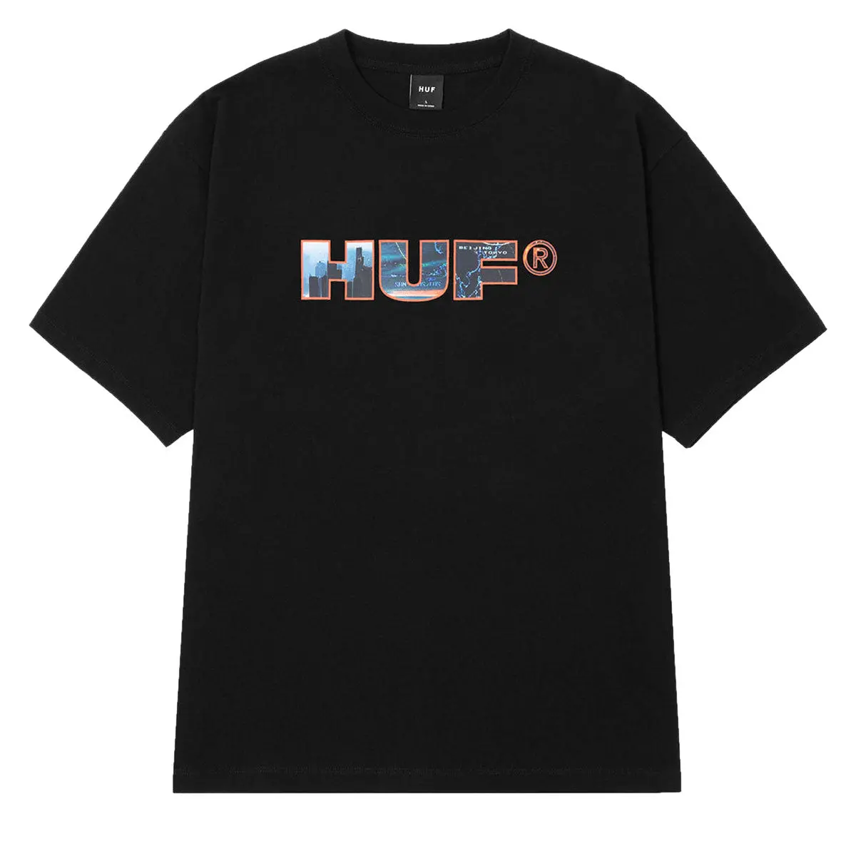 Huf Flight Path T-Shirt - Black 1