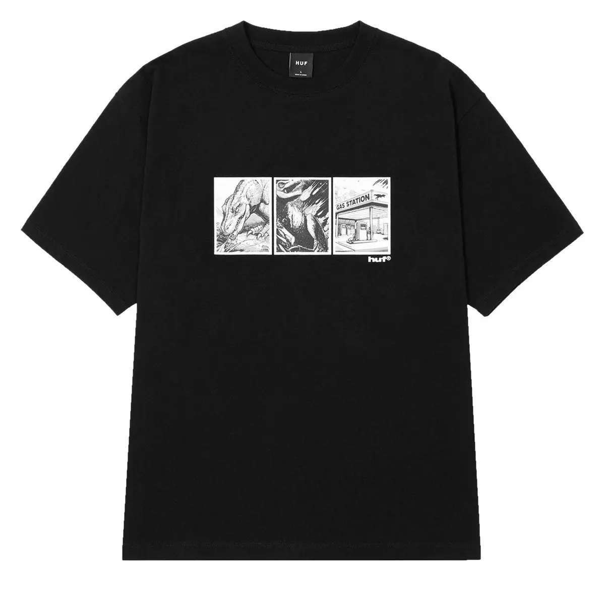 Huf Fossil Fuel T-Shirt - Black 1