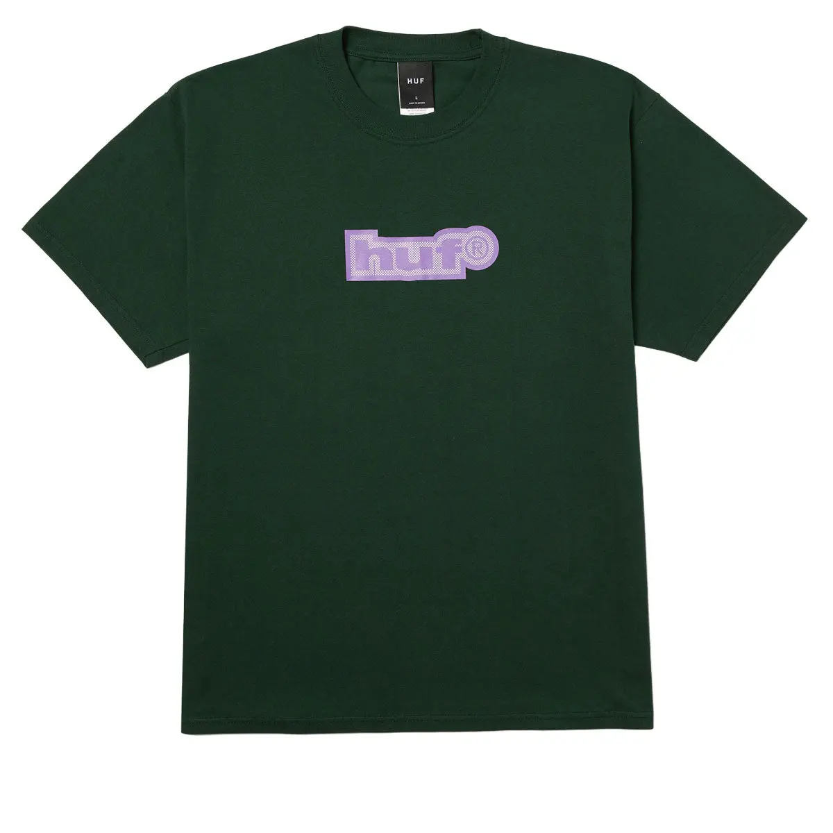 Huf 89 Outline T-Shirt - Forest Green 1