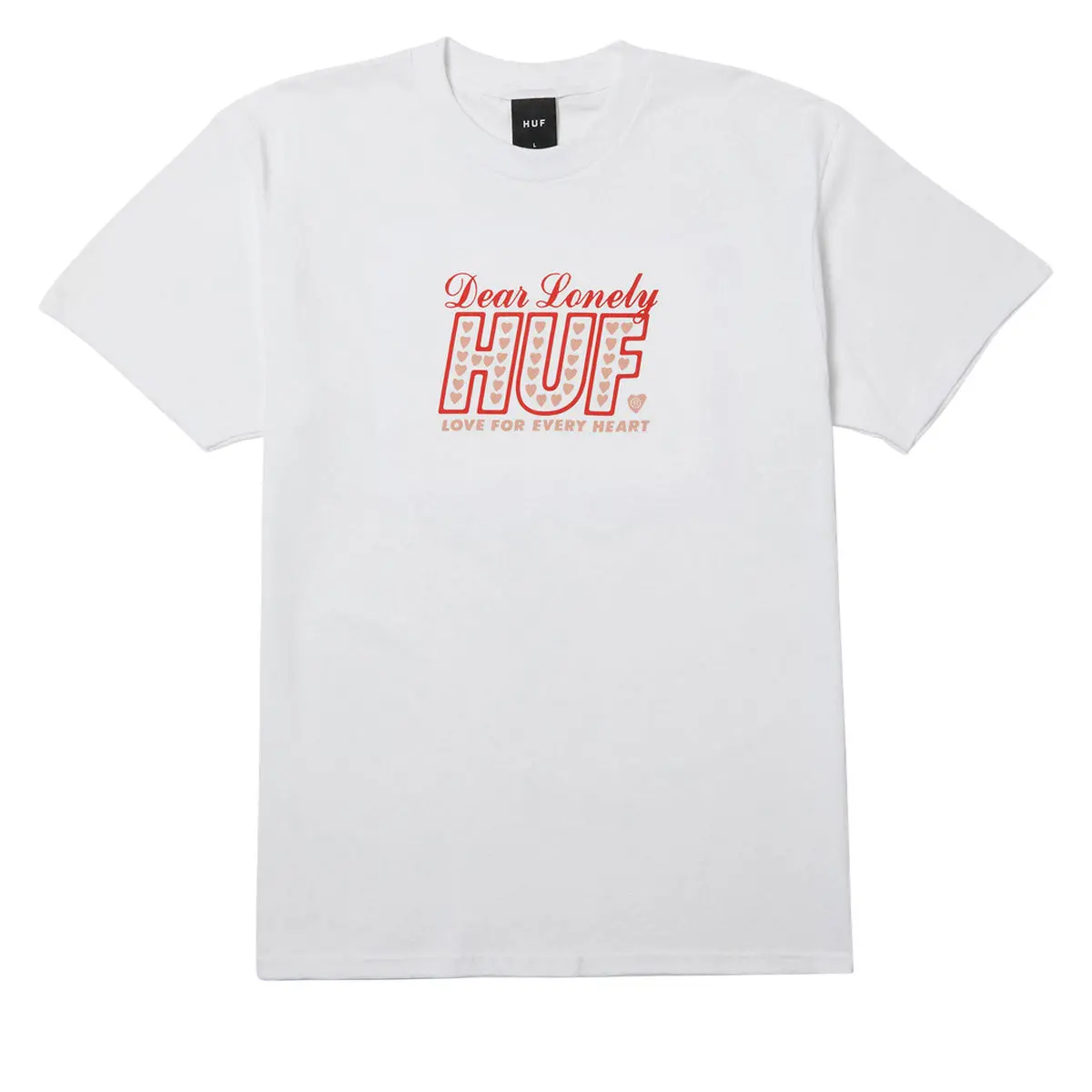 Huf Lonely Hearts T-Shirt - White 1