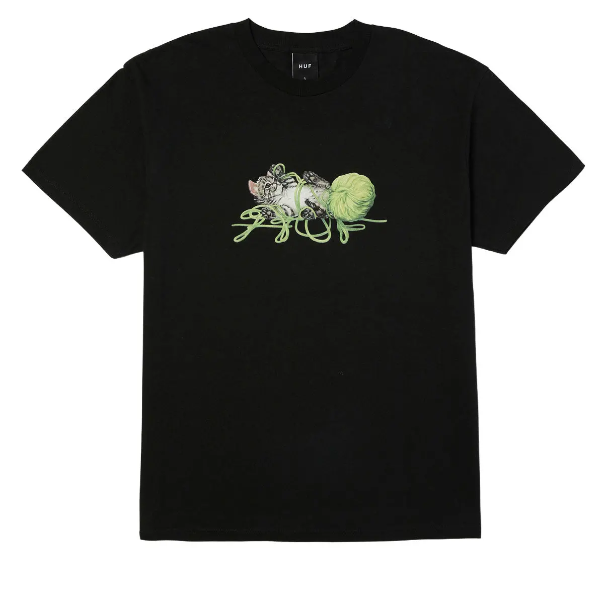 Huf Paws T-Shirt - Black 1