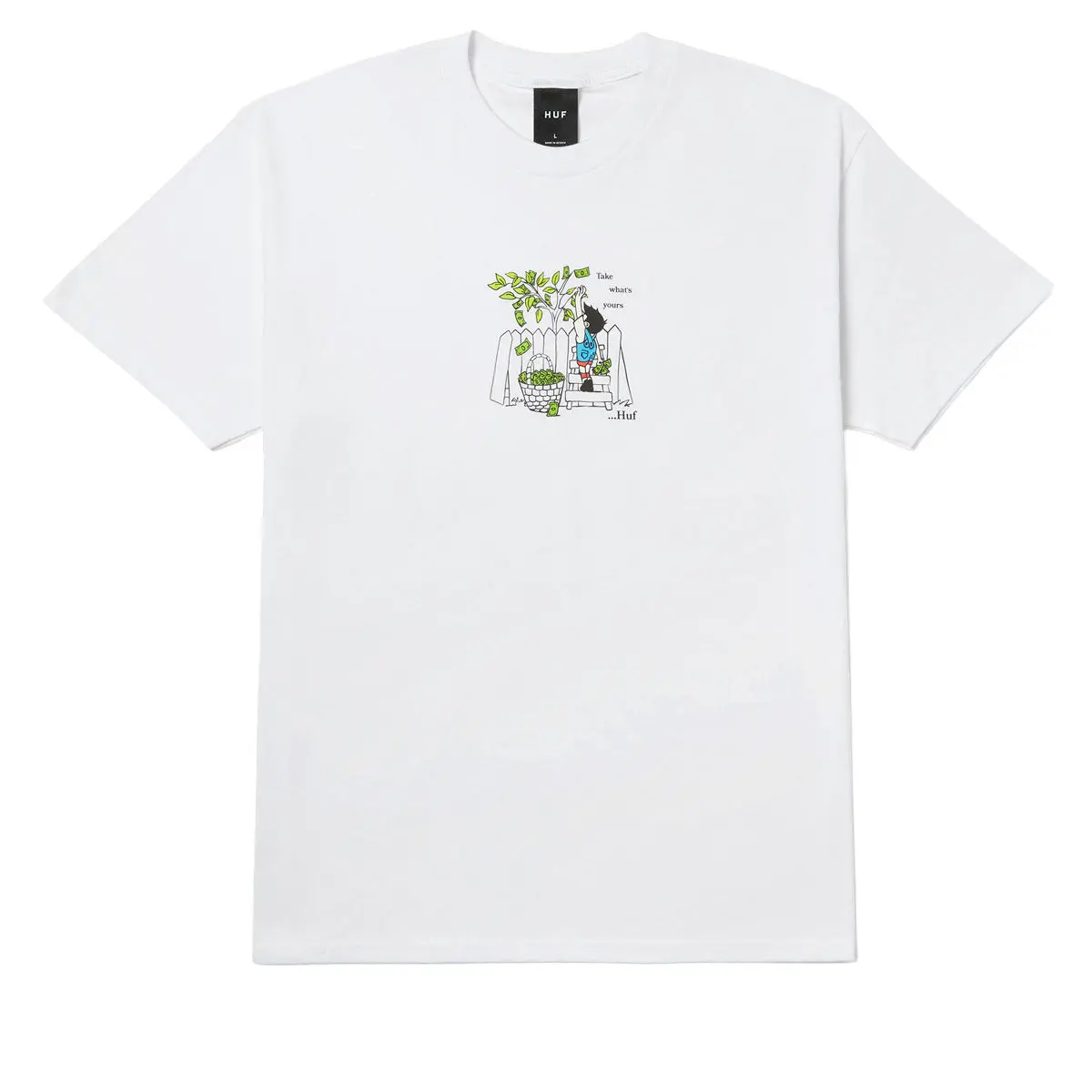 Huf Take Yours T-Shirt - White 1