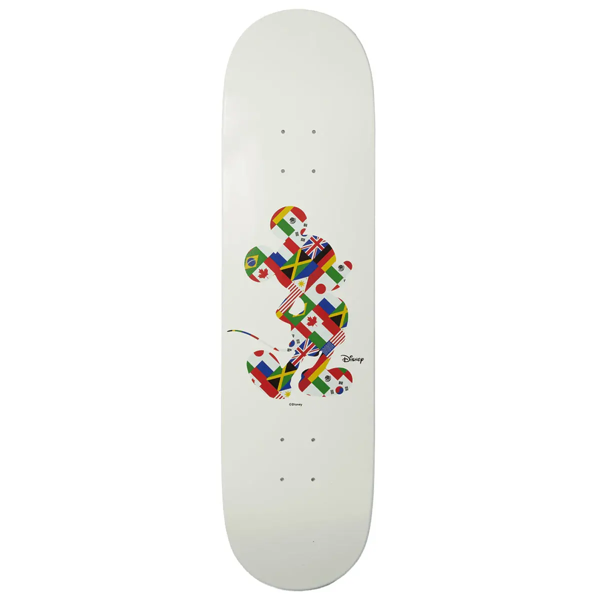 Huf X Mickey Mouse Worldwide Tour Skateboard Deck - White - 8.25" 1