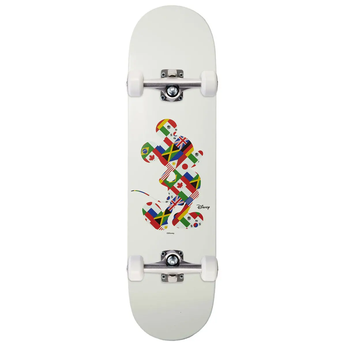 Huf X Mickey Mouse Worldwide Tour Skateboard Complete - White - 8.25" 1