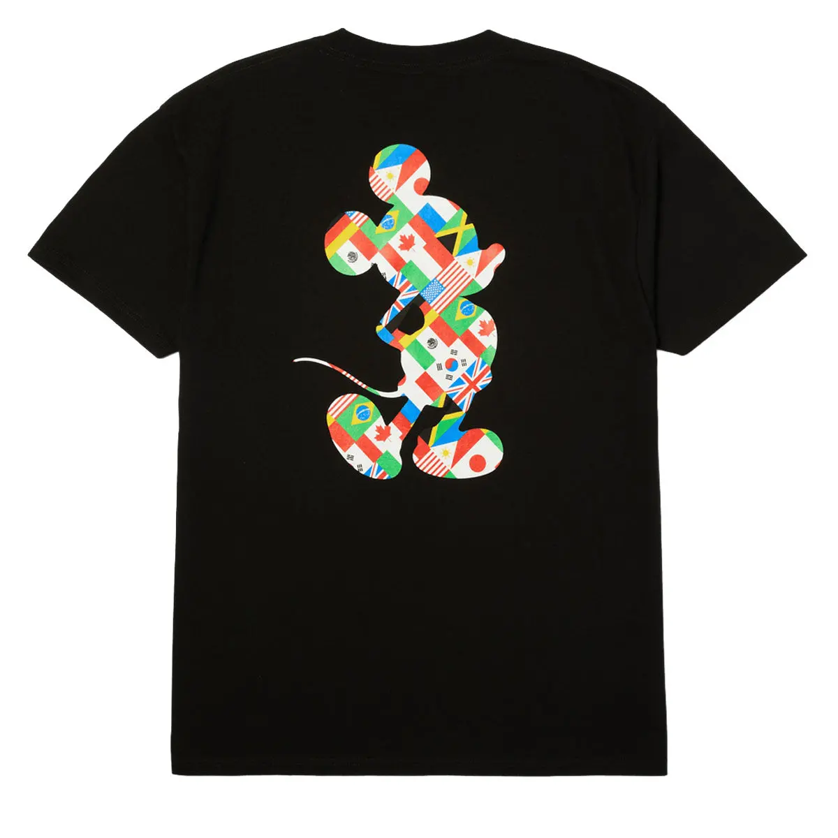 Huf X Mickey Mouse World Tour Silhouette T-Shirt - Black 1
