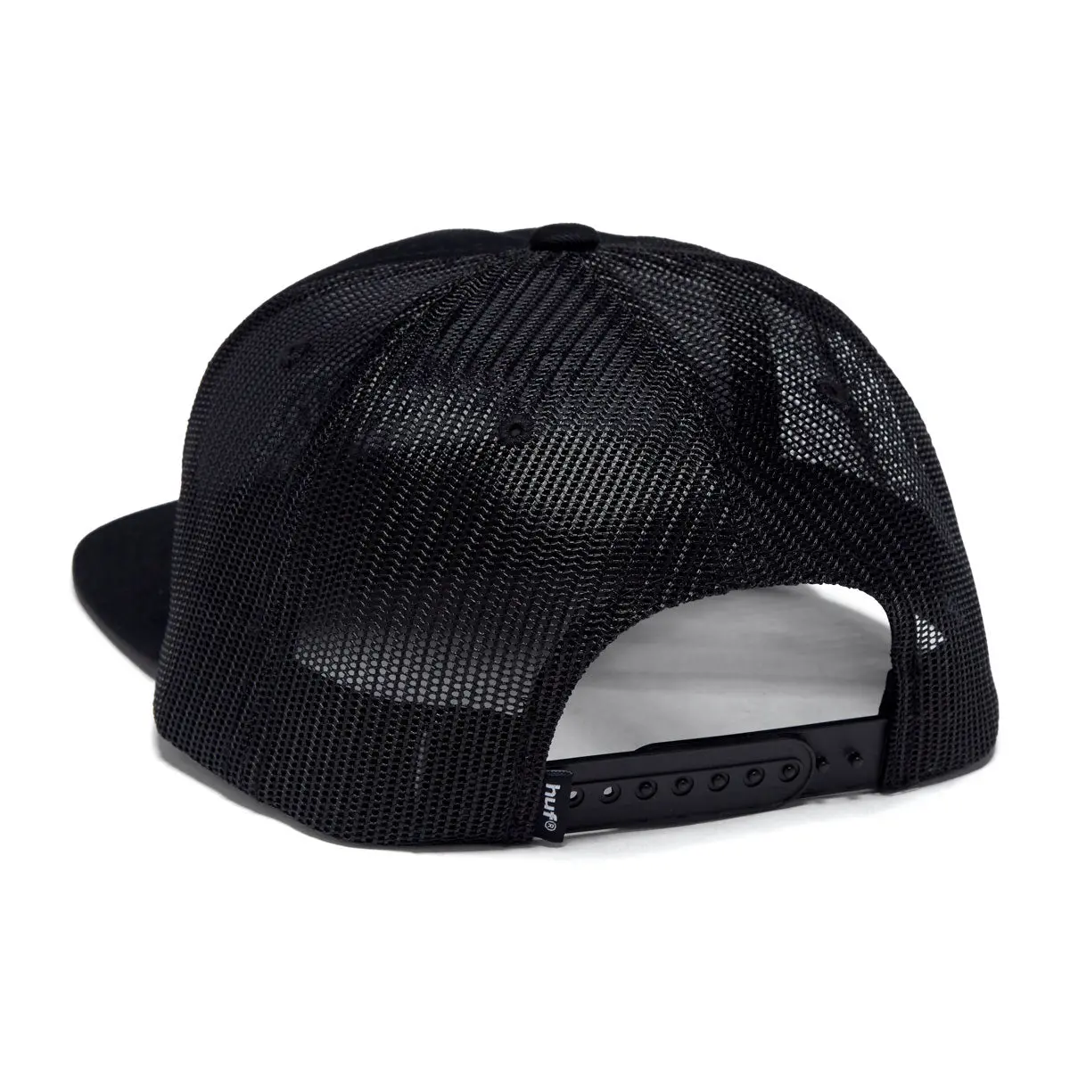 Huf X Thrasher Logo Twill Trucker Hat - Black 2