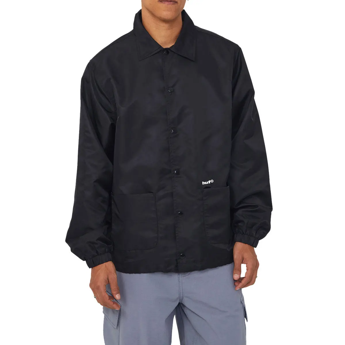 Huf 89 Coaches Jacket - Black/White 1