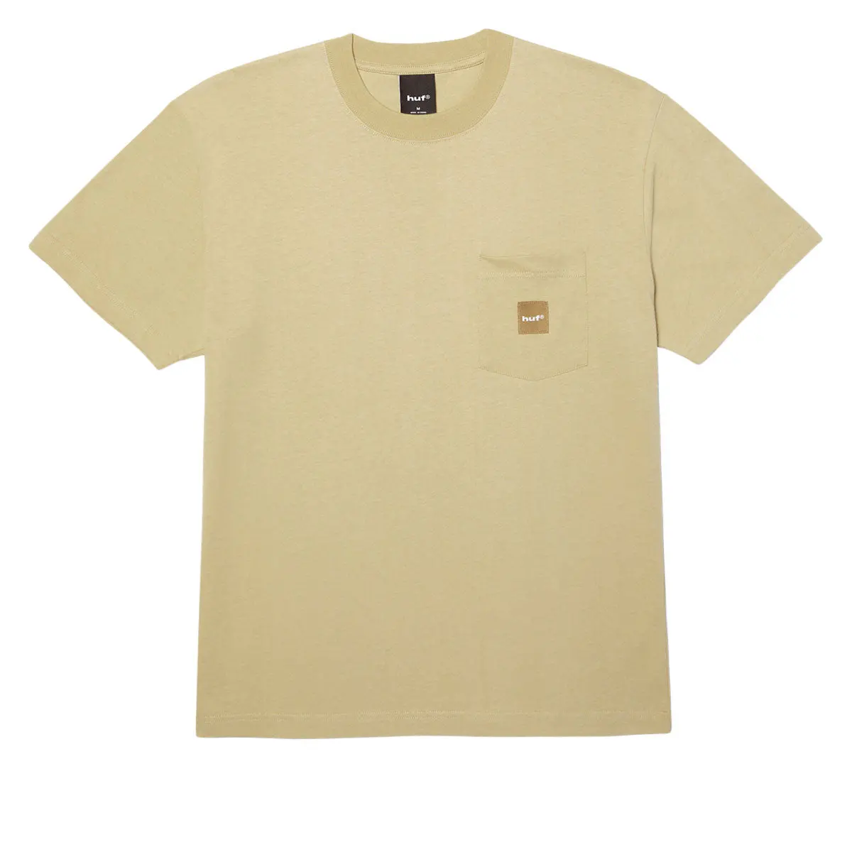 Huf Box Logo Pocket T-Shirt - Tan/Tan 1