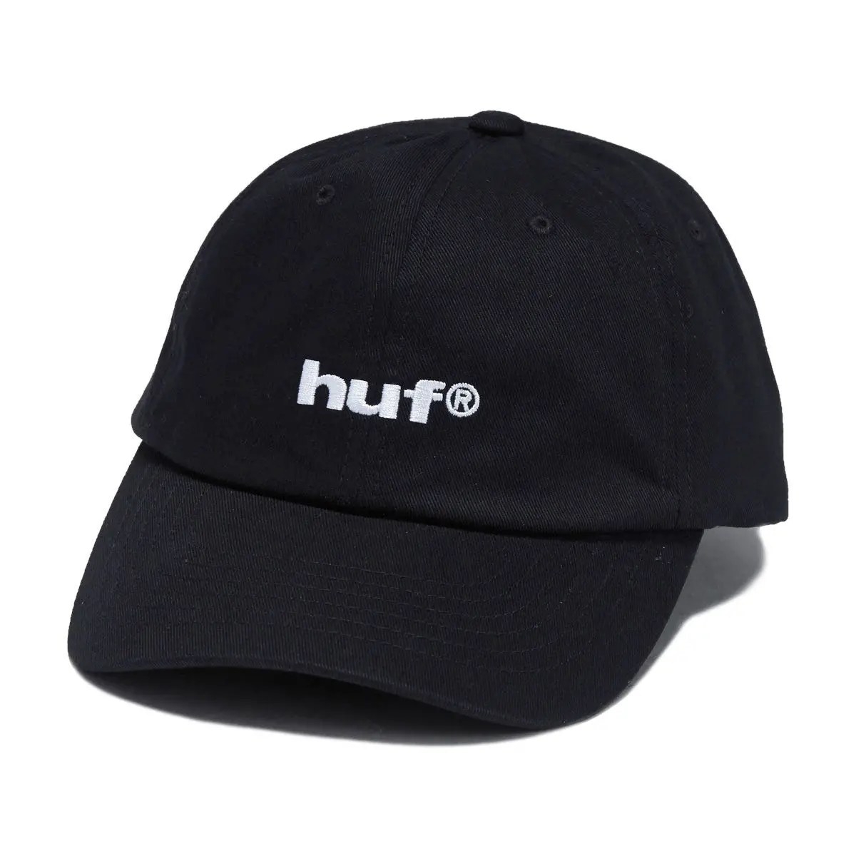 Huf 89 Embroidered 6 Panel Cv Hat - Black/White 1