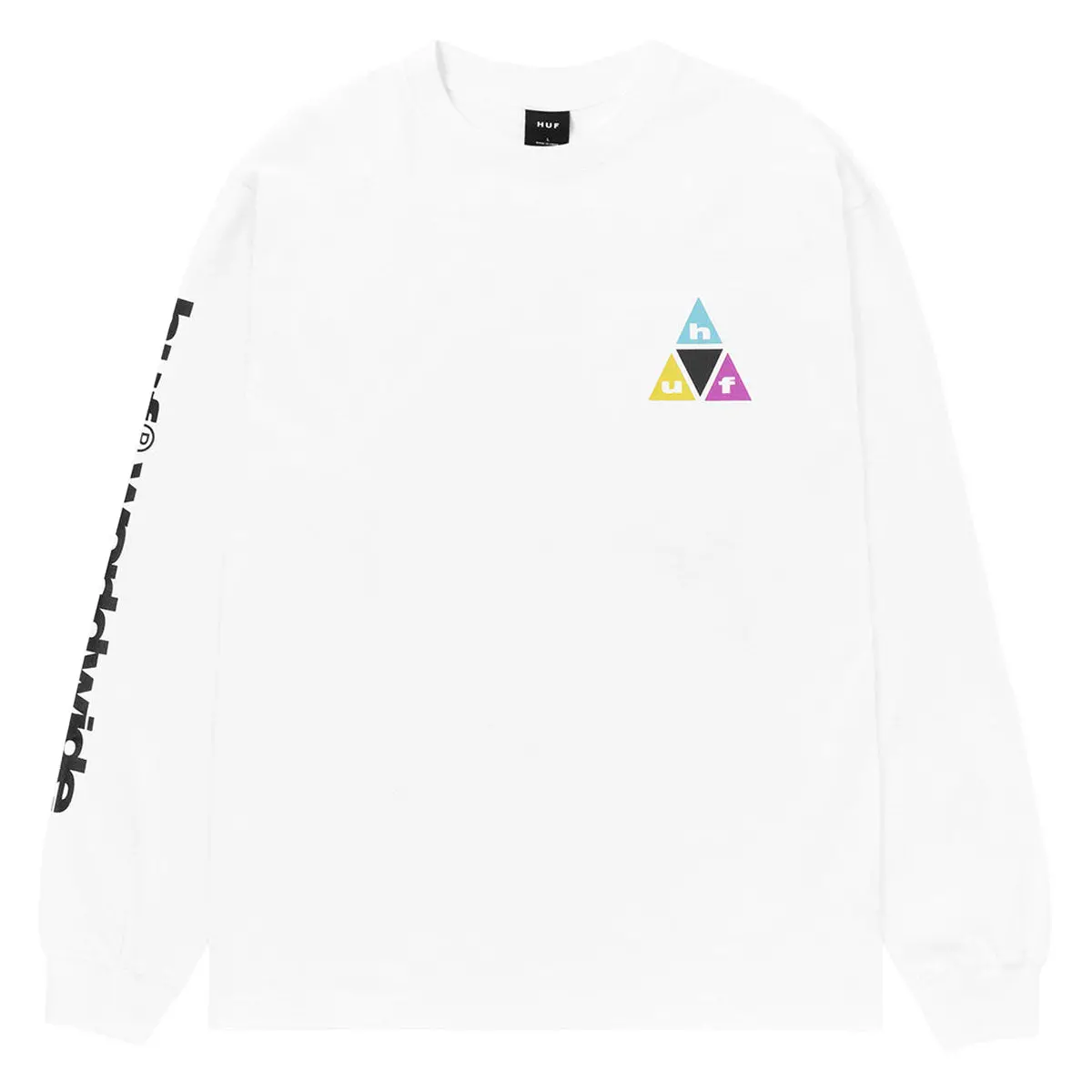 Huf Prism Tt Long Sleeve T-Shirt - White Ii 1