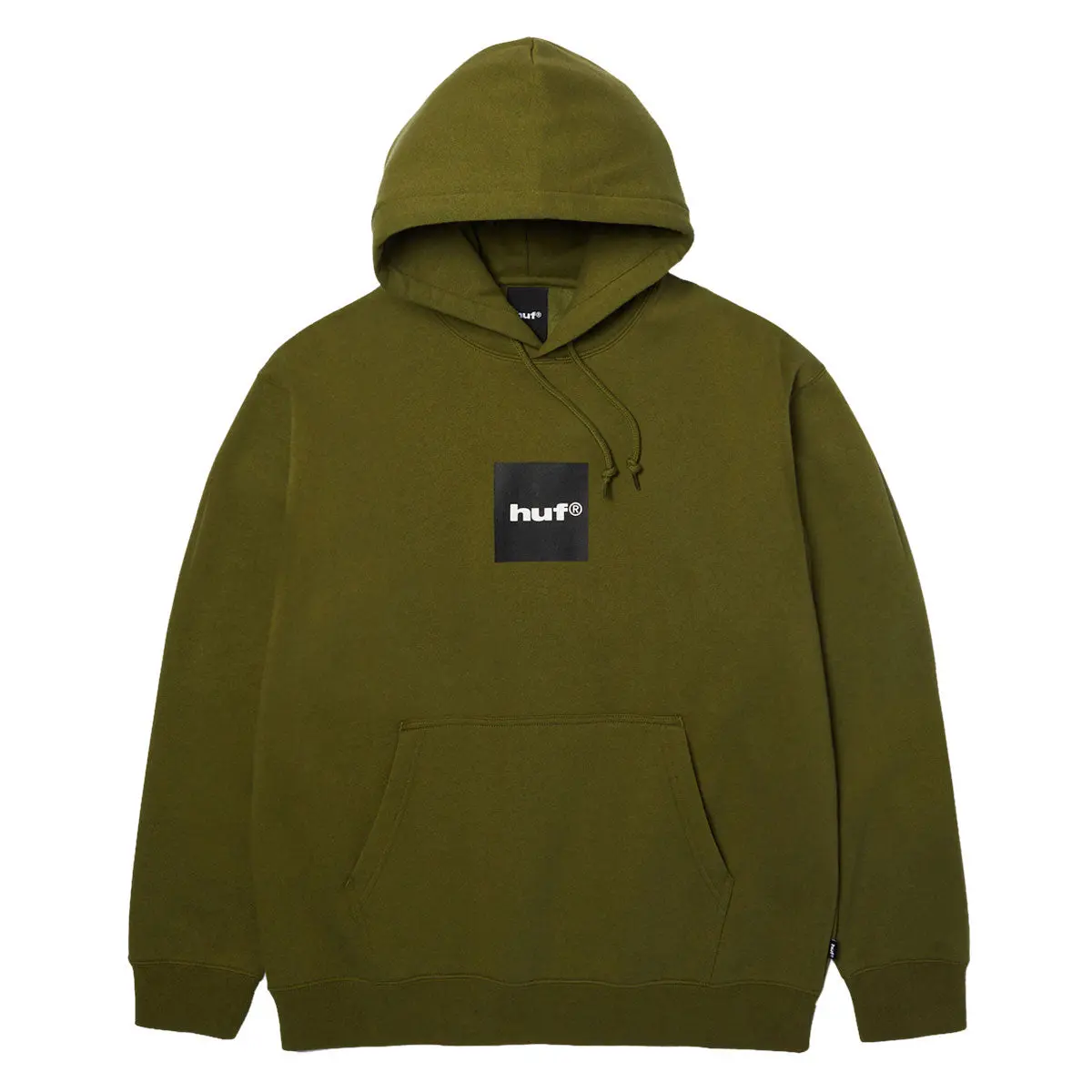 Huf Box Logo Hoodie - Olive/Black 1