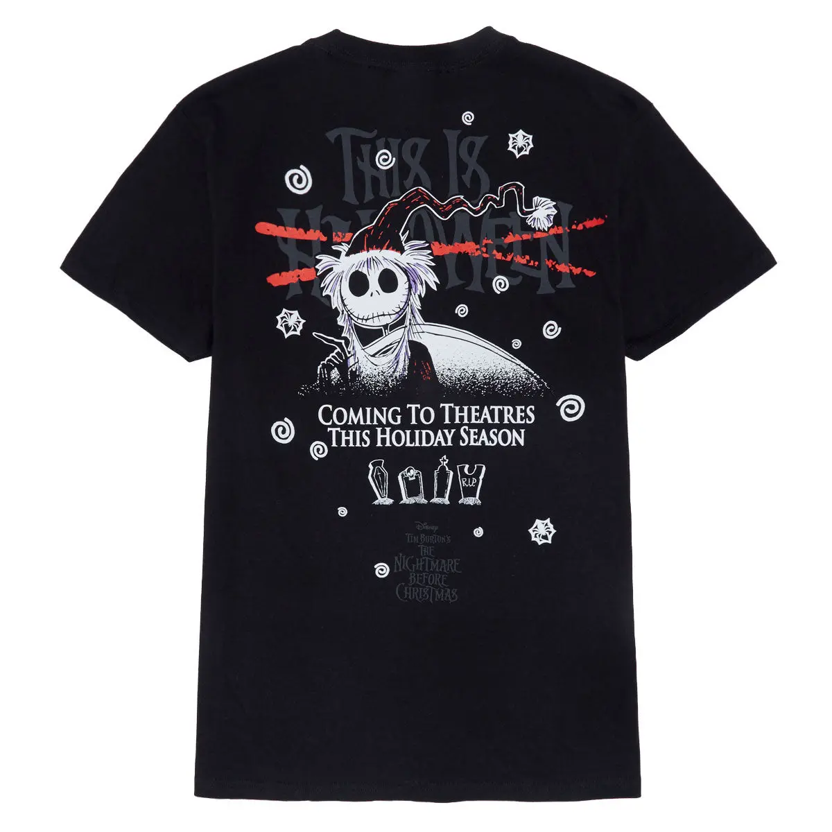 Huf X Nightmare Before Christmas Xmas T-Shirt - Black 1
