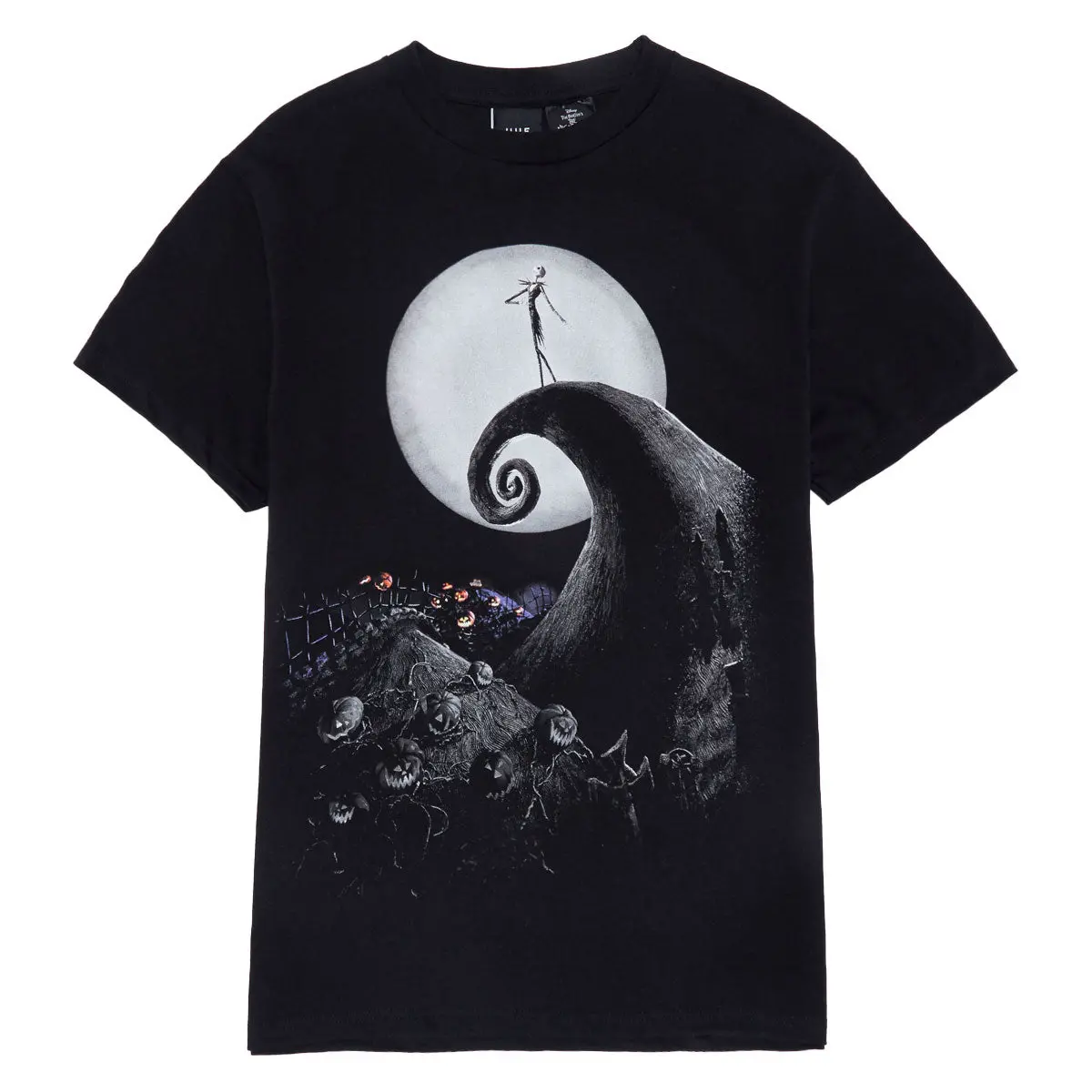 Huf X Nightmare Before Christmas Spiral Hill T-Shirt - Black 1