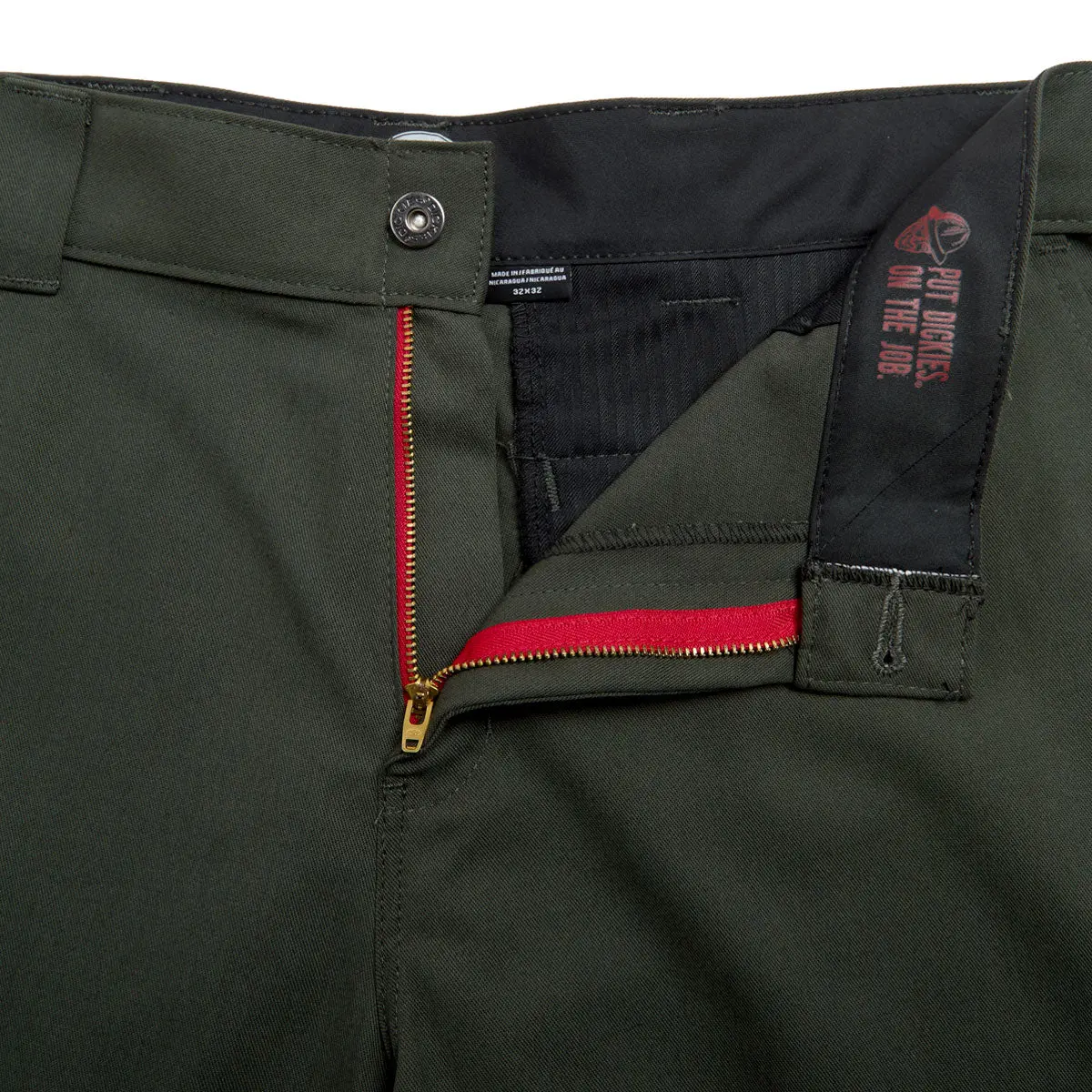 Dickies Jamie Foy Loose Straight Twill Pants - Olive Green 2025 5