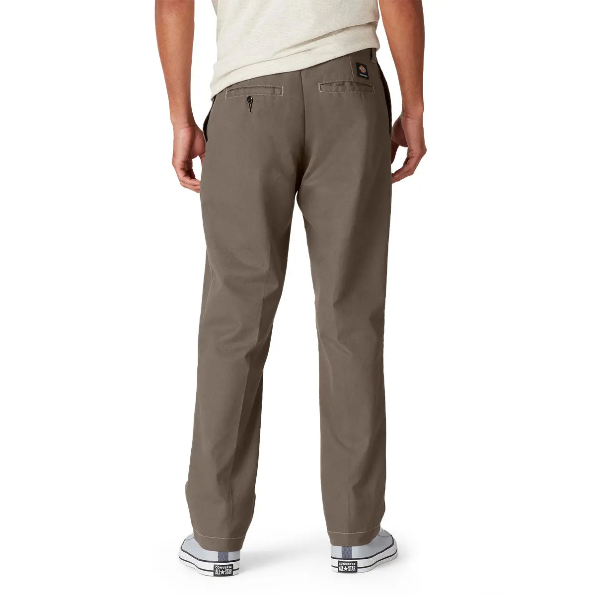 Dickies Slim Straight Twill Skate Pants - Mushroom/Contrast Top 2