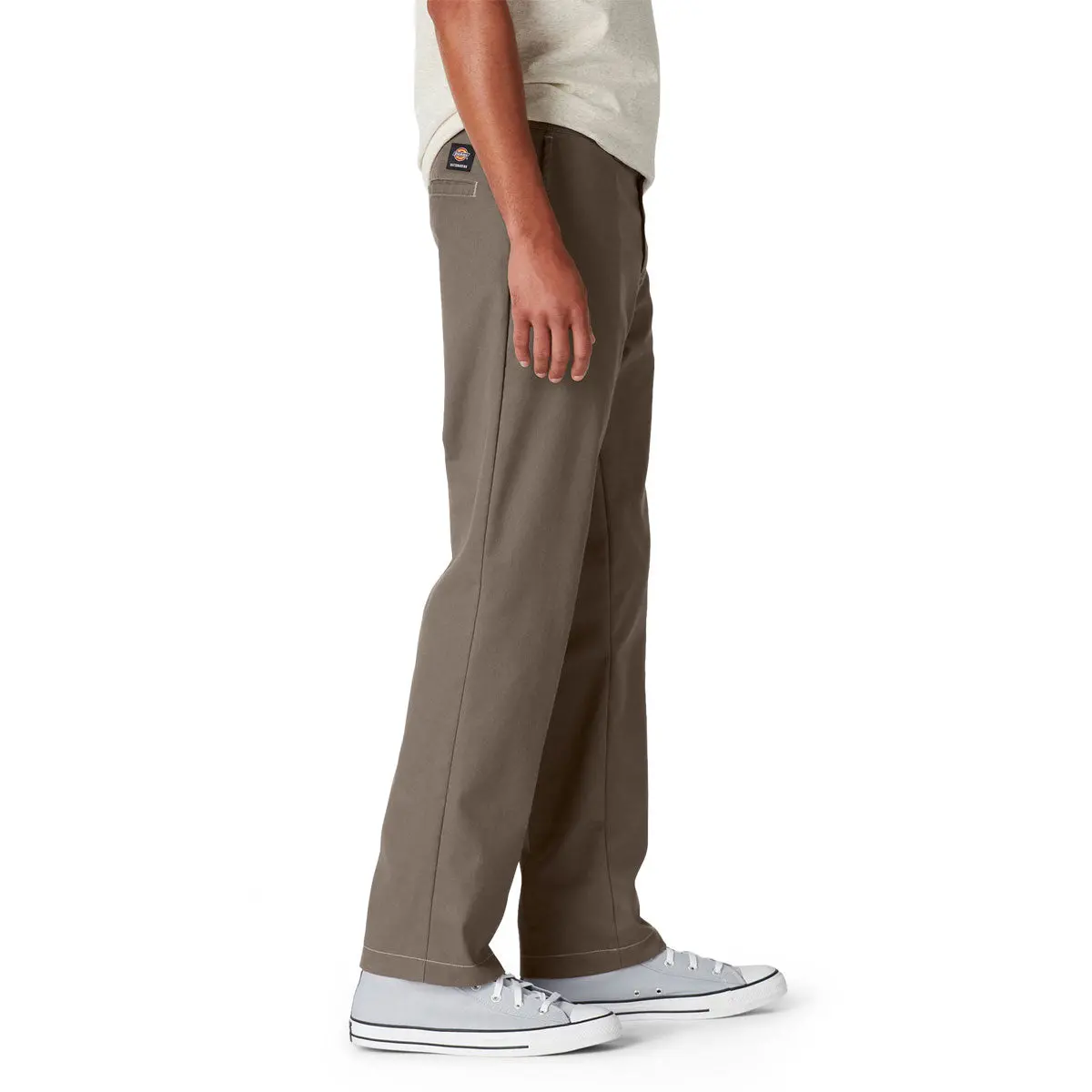 Dickies Slim Straight Twill Skate Pants - Mushroom/Contrast Top 3