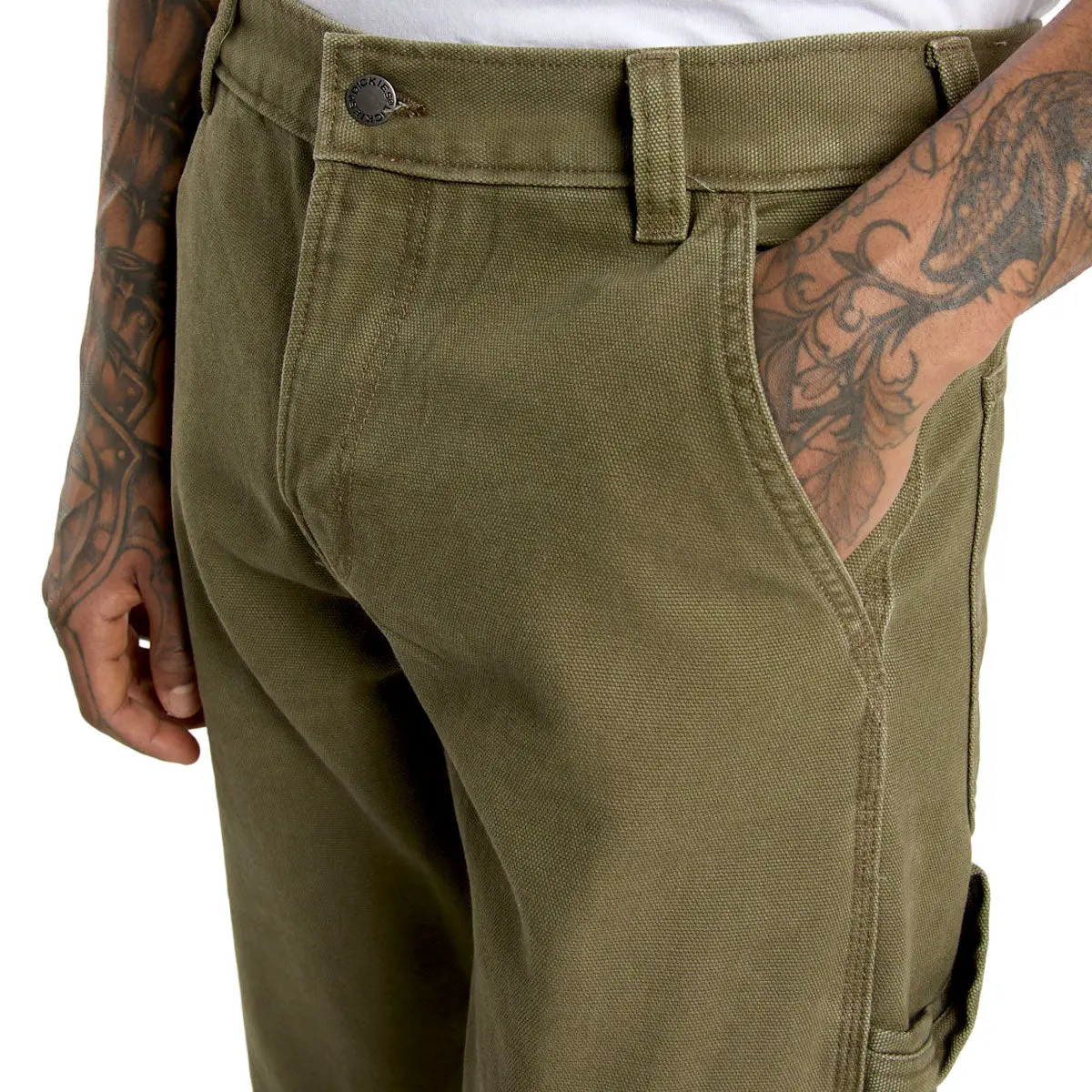 Dickies Carpenter Canvas Pants - Military Green 4